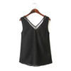 2017 Chiffon Vest Women Blouses Sleeveless Tops Femininas Fashion Female Casual Clothing Camisa Blusa Ladies Plus Size Shirts