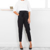 2017 Chiffon high Waist Harem Pants Women Stringyselvedge Summer Style Casual Pants Female Black Trousers Plus size S3