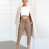 2017 Chiffon high Waist Harem Pants Women Stringyselvedge Summer Style Casual Pants Female Black Trousers Plus size S3