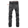 Left ROM 2017 New Men's Boutique Fashion Grey Slim Leisure Jeans / Male Casual Little Feet  Jeans / Men Cowboy Trousers Pants