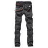 Left ROM 2017 New Men's Boutique Fashion Grey Slim Leisure Jeans / Male Casual Little Feet  Jeans / Men Cowboy Trousers Pants