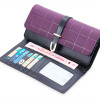 Leeshang Women Purse Genuine Leather Mobile Phone Purse Women Clutch Long Ladies Wallet Female Purse Organizer Card Holder
