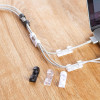 LASPERAL Wire Storage Clips Buckle Organizer Securing Cable Clamp Cable Housing Data Line Finishing Tool Fixed Fit 7mm Cables