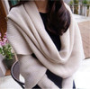 LASPERAL Winter Warm Scarf  Winter South Korea Wool Knitting Scarf With Long Sleeves Shawls And Scarves For Men & Women 210cm