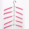 LASPERAL Multilayer Hanger Fish Bone Shape Stainless Steel Clothing Storage Racks Clothing Storage Holder Rack Wardrobe Hanging