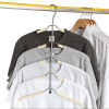 LASPERAL Multilayer Hanger Fish Bone Shape Stainless Steel Clothing Storage Racks Clothing Storage Holder Rack Wardrobe Hanging