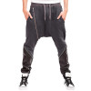 LASPERAL Fitness Trousers Pocket Drawstring Zipper Leather Design Pants 2017 Brand Cotton Casual Harem Pants Men Jogger Pants