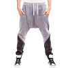 LASPERAL Fitness Trousers Pocket Drawstring Zipper Leather Design Pants 2017 Brand Cotton Casual Harem Pants Men Jogger Pants