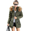 LASPERAL 2017 Winter Jacket Coat Warm Long Women Parkas Big Fur Hooded Parka Women Winter Coat Slim Female Thick Tops Outerwear