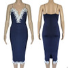 2017 Sleeveless Womens Slim Sexy Bandage Bodycon Dress Ladies Party Pencil Dress Midi Dress