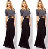 2017 Skirt Faldas Womens Summer Style Casual High Waist Black Plus Size 5XL Saias Longa Long Cotton Pencil Skirts