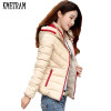 2017 Short Slim Parka Winter Jacket Women Clothing Warm Hooded Down Cotton Parkas For Women Winter Jacket Coat Female WUJ0991