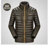 AFS JEEP Men's Winter White Duck Down Jacket Stand Collar Fashion Brand Clothing AFS JEEP Winter Coat Man 135