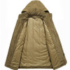 AFS JEEP Brand Men Windproof Hooded Winter Jacket Coats Parka Khaki Army Military Zipper Overcoat Mens Parkas 238
