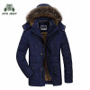 Afs Jeep Brand Hooded Mens Winter Jacket And Coats Thick Keep Warm Fleece Parka Plus Size 4XL 5XL 6XL