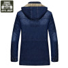 AFS JEEP Brand Clothing 2017 Winter Jacket Men Jean Jacket Fleece Thick Warm Windbreaker Hooded Casaco Masculino Plus Size 5XL