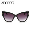 AFOFOO Fashion Cat Eye Sunglasses Luxury Brand Designer Vintage Oversize Women Sun Glasses UV400 Shades Sunglass Oculos De Sol