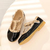 Children Shoes Princess Girls Shoes 2017 Hot Sale Kids Sneakers Patent Leather Fashion Girls Flat Rivet Dance Shoes