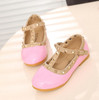 Children Shoes Princess Girls Shoes 2017 Hot Sale Kids Sneakers Patent Leather Fashion Girls Flat Rivet Dance Shoes