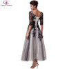 Robe De Soiree Elegant Grace Karin Beaded Lace Tulle Ball Formal Tea Length Evening Dresses Gowns Party Dress With Sleeves 6051 Robe De Soiree Elegant Grace Karin Beaded Lace Tulle Ball Formal Tea Length Evening Dresses Gowns Party Dress With Sleeves 6051