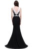 Robe De Soiree Black Mermaid Lace Prom Dresses 2017 Formal Lace Applique Party Gown Evening Dress