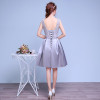 Robe De Soiree 2016 New Simple Elegant A-line Knee-length Pink Bride Party Formal Dress Sexy V-neck Short Cocktail Dresses