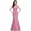 Robe de fille d'honneur Mermaid Burgundy Lace Bridesmaid Dresses 2017 Sexy Back Prom Dress Party Gowns With Sash Robe de fille d'honneur Mermaid Burgundy Lace Bridesmaid Dresses 2017 Sexy Back Prom Dress Party Gowns With Sash