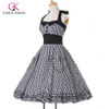 Robe de Cocktail Dress 2017 New Summer style Plus Size Retro 50s Pin up Plaid Rockabilly Vintage Dresses Women clothing vestidos Robe de Cocktail Dress 2017 New Summer style Plus Size Retro 50s Pin up Plaid Rockabilly Vintage Dresses Women clothing vestidos