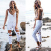 ripped Jeans High Waist Denim Jeans For Women 2016 Black Pencil Jeans Femme Skinny Women Jeans Pants Trousers