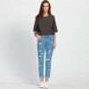 ripped jeans for women hole Women jeans boyfriend jeans for woman Loose size hole denim pants vintage high waist jeans femme