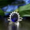 Ring For Women 3CTW oval Cut Simulated Diamond S925 Sterling silver with gold Engagement Wedding Rings Fine Jewelry bague