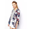 2017 Casual Women Jacket Autumn Spring Flower Jacket Floral Outwear Female Coat