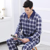 2016 Men's Pajamas Autumn Long Sleeve Pyjamas Sleepwear Cotton Plaid Men Pijama Male Lounge Pajama Sets Plus size Nightwear 4XL 2016 Men's Pajamas Autumn Long Sleeve Pyjamas Sleepwear Cotton Plaid Men Pijama Male Lounge Pajama Sets Plus size Nightwear 4XL