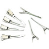 2016 hot50 pcs Silver Flat Metal Single Prong Alligator Hair Clips Barrette for Bows DIY Hairstyle Accessories 8SEB
