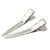 2016 hot50 pcs Silver Flat Metal Single Prong Alligator Hair Clips Barrette for Bows DIY Hairstyle Accessories 8SEB