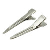 2016 hot50 pcs Silver Flat Metal Single Prong Alligator Hair Clips Barrette for Bows DIY Hairstyle Accessories 8SEB