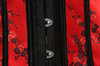Vocole Women Red Sexy Steampunk Floral Overbust Corset Lace Up Back Waist Trainer Cincher Corselet Bustier Sexy Wedding Lingerie