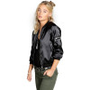 New 2016 Spring Autumn Women Basic Coats Bomber Jacket Women Slim Zipper Long Sleeve Satin Chaquetas Mujer Jaqueta Feminina