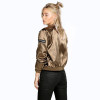 New 2016 Spring Autumn Women Basic Coats Bomber Jacket Women Slim Zipper Long Sleeve Satin Chaquetas Mujer Jaqueta Feminina