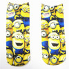 New 2016 New arrival Funny Aliens 3D Print sock Women's Girls Low Cut Ankle Socks Cute banana Cotton Hosiery Printed Sock