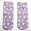 New 2016 New arrival Funny Aliens 3D Print sock Women's Girls Low Cut Ankle Socks Cute banana Cotton Hosiery Printed Sock