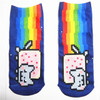 New 2016 New arrival Funny Aliens 3D Print sock Women's Girls Low Cut Ankle Socks Cute banana Cotton Hosiery Printed Sock