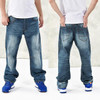 NEW 2016 Fashion Baggy style men's jeans hip hop dancers loose big size jeans boys skateboard jeans rap plus size 30-46