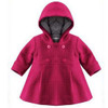 New 2016 Autumn Winter High Quality Fashion Baby Coat Cotton Lining Jacquard Hooded Coat Baby Girl Winter Jacket Kids Clothes