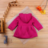 New 2016 Autumn Winter High Quality Fashion Baby Coat Cotton Lining Jacquard Hooded Coat Baby Girl Winter Jacket Kids Clothes