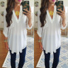 New 2016 Autumn chiffon blouse Women's long sleeve top blouses V-neck blusas shirts