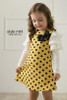 New 2016 autumn /spring children clothing girls polka dot dress long-sleeve kids girls princess dress