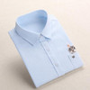 Dioufond Print Cat Embroidery on Pocket Shirts Lady 2017 Spring New Fashion White Navy Casual Blouse Shirts Long Sleeve Blouse