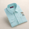 Dioufond Print Cat Embroidery on Pocket Shirts Lady 2017 Spring New Fashion White Navy Casual Blouse Shirts Long Sleeve Blouse