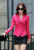 2017 Spring And Autumn Real Fur Women's Leather Jacket Slim Motorcycle Outerwear Coats Female Short Leather Coat Fashion Suede